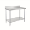 Table inox professionnelle avec dosseret - Livraison offerte