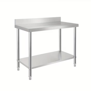 Table inox professionnelle avec dosseret - Livraison offerte