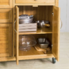 Chariot Table cuisine ilot Roulant, en acier inoxydable