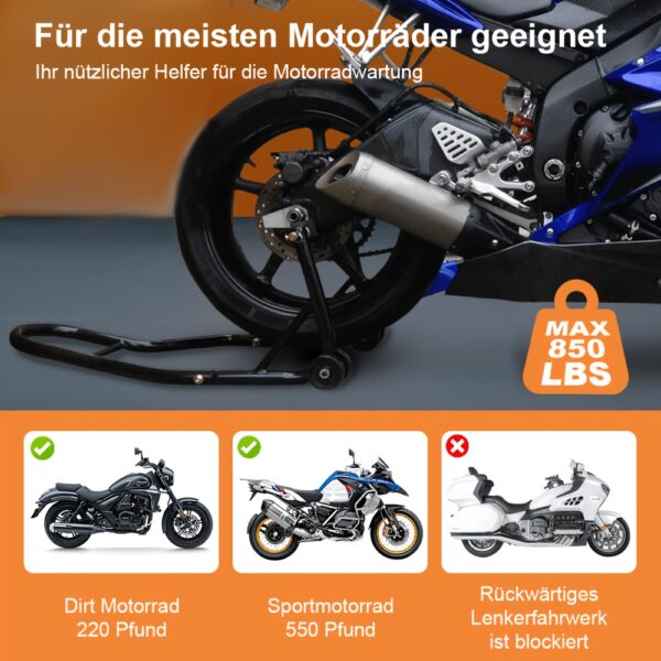 728024c1-f18c-4ca5-8812-b7578896349a Support Support Moto Arriere pour Levage et Transport