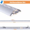 a03216ebadb14c7c816a2e1c5b0ed741-goods Rails en aluminium avec oeillets d'attache, lot de 4 x 1 m