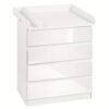 Commode modulable 5 tiroirs avec étagères - 110 × 80 × 75 cm