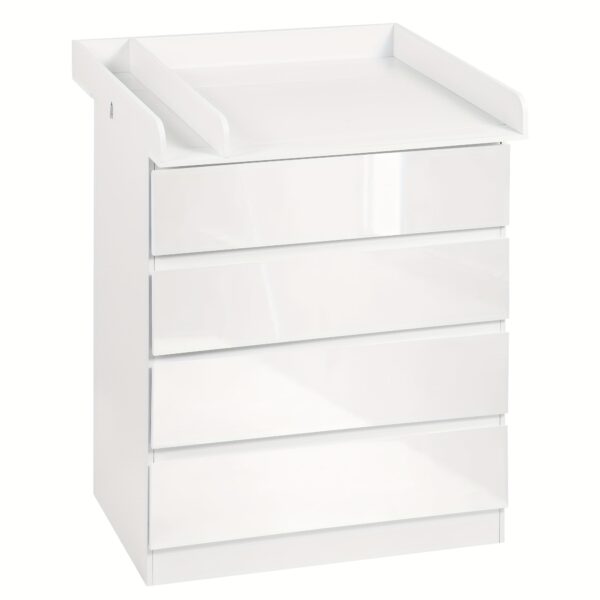 Commode modulable 5 tiroirs avec étagères - 110 × 80 × 75 cm