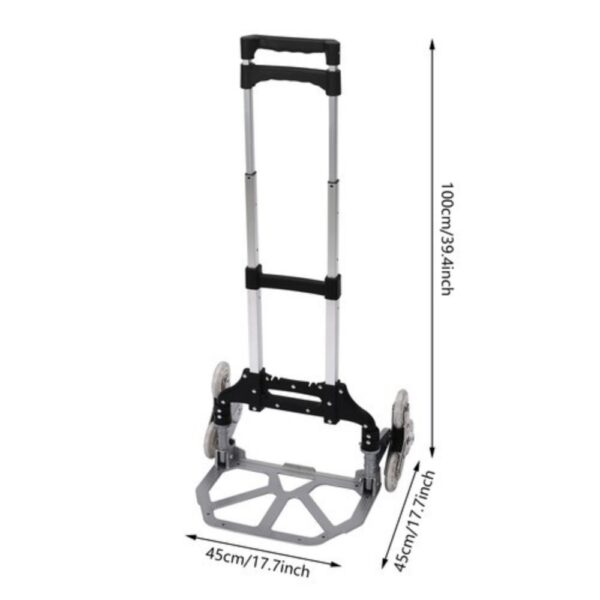 05be3b41b7934f219ca0a76e48afbacb-goods Diable monte-escalier pliable 75 kg - aluminium et 6 roues