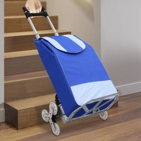 061277fe98034961a8d5e03cf9c1c42c-goods Diable monte-escalier pliable 75 kg - aluminium et 6 roues