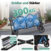 Chariot pliable XXL 200 L tout-terrain - 4 couleurs
