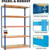 Rayonnage FLOORDIREKT Titan Rack 5 niveaux - 875 à 1 250 kg