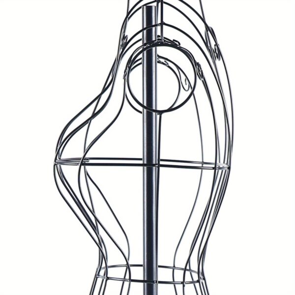 Mannequin femme filaire noir réglable - 140 à 160 cm