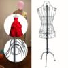 Mannequin femme filaire noir réglable - 140 à 160 cm