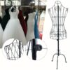Mannequin femme filaire noir réglable - 140 à 160 cm