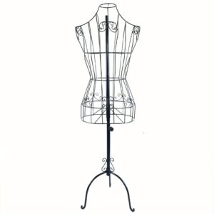 Mannequin femme filaire noir réglable - 140 à 160 cm