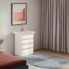 Commode modulable 5 tiroirs avec étagères - 110 × 80 × 75 cm