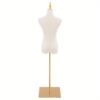Mannequin de couture femme réglable en hauteur avec base dorée