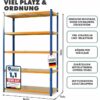 Rayonnage FLOORDIREKT Titan Rack 5 niveaux - 875 à 1 250 kg