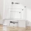 Meuble TV HOMCOM 160 cm blanc - 2 portes et 1 tiroir
