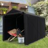 Abri de rangement extérieur GOFLAME 160 × 218 × 164 cm - gris foncé