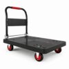 Chariot plateforme pliable 280 kg - plateau 70 × 48 cm et roues pivotantes