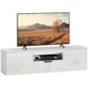 Meuble TV HOMCOM 160 cm blanc - 2 portes et 1 tiroir