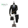 Mannequin de couture homme réglable avec bras et supports - 135 à 180 cm