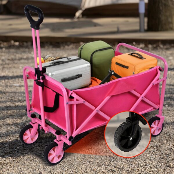 Chariot pliable compact 46,5 × 34 cm tout-terrain