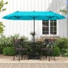 42a26fa7-9ca9-4566-bb28-9e69fb7e05d3 Parasol double familial 400 × 200 cm avec base