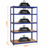 Rayonnage charge lourde COSTOFFS 5 niveaux 120 x 60 x 180 cm - 875 kg