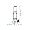 Diable pliant Relaxdays 120 kg en aluminium - compact et léger
