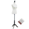 Mannequin de couture femme épinglable - hauteur réglable 130 à 168 cm