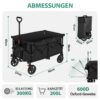 Chariot pliable XXL 200 L tout-terrain - 4 couleurs