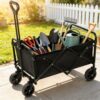 Chariot pliable compact 46,5 × 34 cm tout-terrain