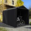 Abri de rangement extérieur GOFLAME 160 × 218 × 164 cm - gris foncé