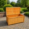 Coffre de jardin en bois de sapin - 113 × 60 × 53 cm
