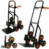 Diable monte-escalier pliable 200 kg - roues triples et cadre acier