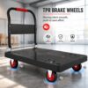 Chariot plateforme pliable 280 kg - plateau 70 × 48 cm et roues pivotantes