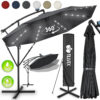 Parasol déporté solaire LED Tillvex, 300 ou 350 cm