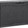 Coffre de jardin en résine 380 L noir - Verrouillable