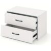 Commode compacte empilable 2 tiroirs - 60 × 34 × 38 cm