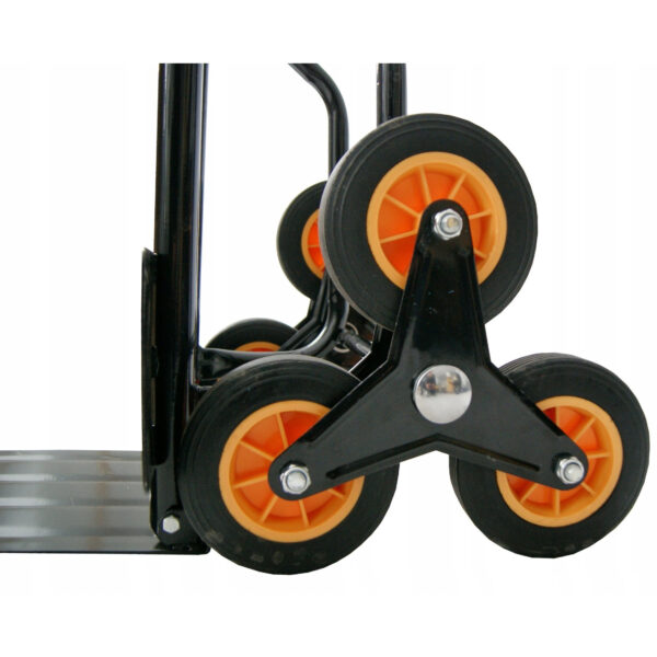 Diable monte-escalier pliable 200 kg - roues triples et cadre acier