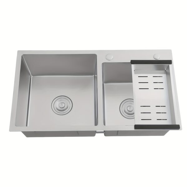 858f2d5c-ab10-4525-abbb-27e94a232d09 Évier inox double bac 78 x 43 cm à encastrer