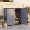 Abri de jardin horizontal GOFLAME 120 × 65 × 117 cm - noir et gris