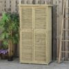 Armoire de jardin Outsunny en bois 87 × 47 × 160 cm