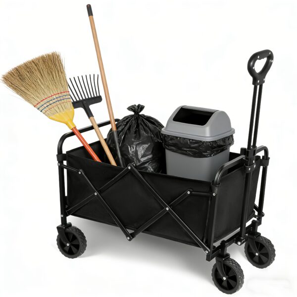 Chariot pliable compact 46,5 × 34 cm tout-terrain
