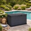 Coffre de jardin en résine 170 L anthracite - Imperméable