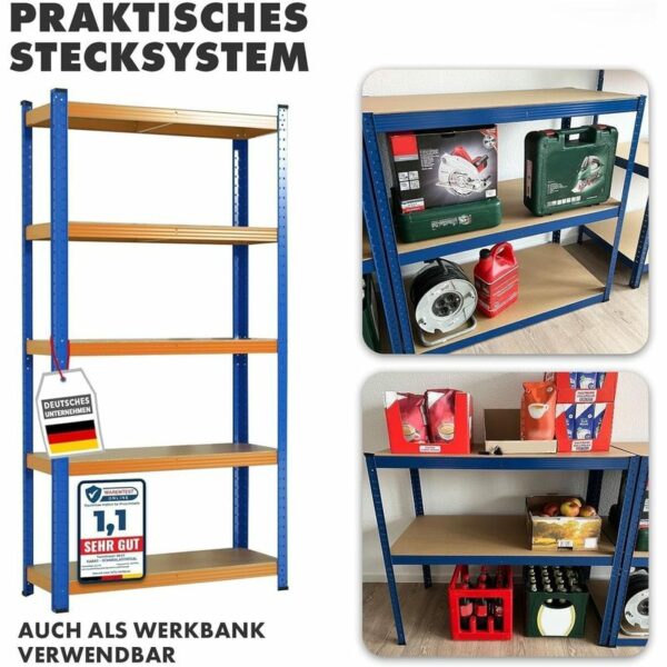 Rayonnage FLOORDIREKT Titan Rack 5 niveaux - 875 à 1 250 kg