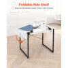 Table de couture VEVOR avec plateau pliable et support machine réglable - 140 cm