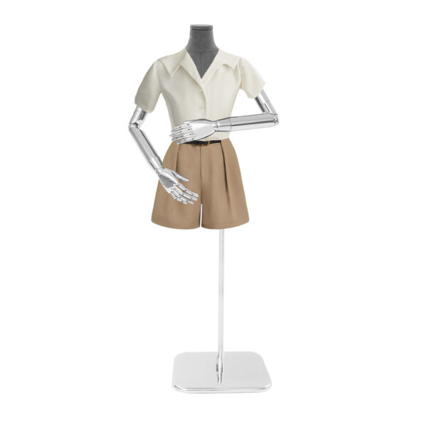 Mannequin de couture femme avec entrejambe et bras articulés - 120 à 210 cm