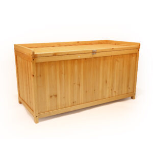 Coffre de jardin en bois de sapin - 113 × 60 × 53 cm