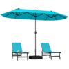 c2cce28a-78fb-4577-9daa-019bedaeb549 Parasol double familial 400 × 200 cm avec base