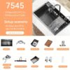 Évier inox noir multifonction avec robinet et accessoires