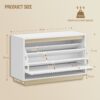 cca4f1c3-4112-4c47-8f3e-6886fcadb0c6 Banc à chaussures compact blanc avec rangement basculant - 75 cm